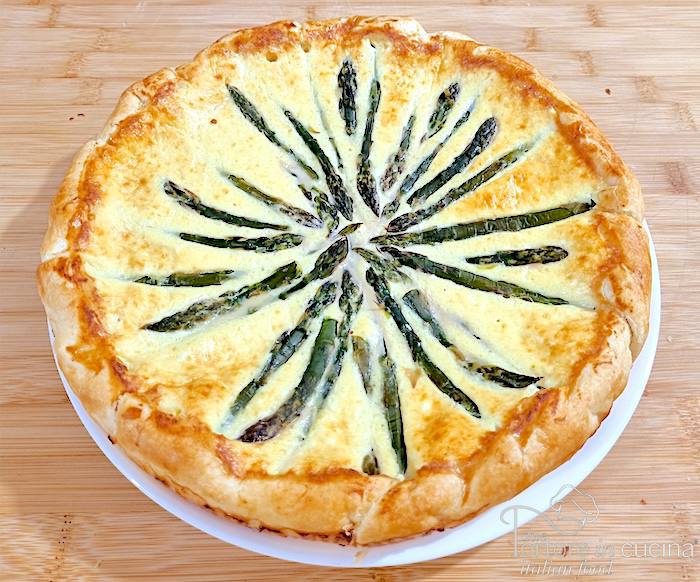 Torta salata asparagi e ricotta