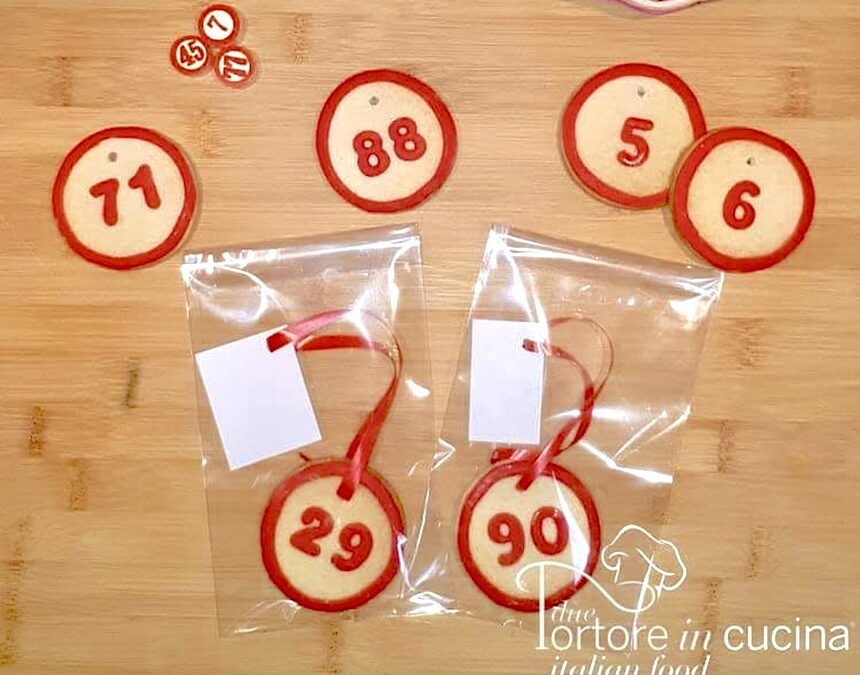 Biscotti numeri della tombola